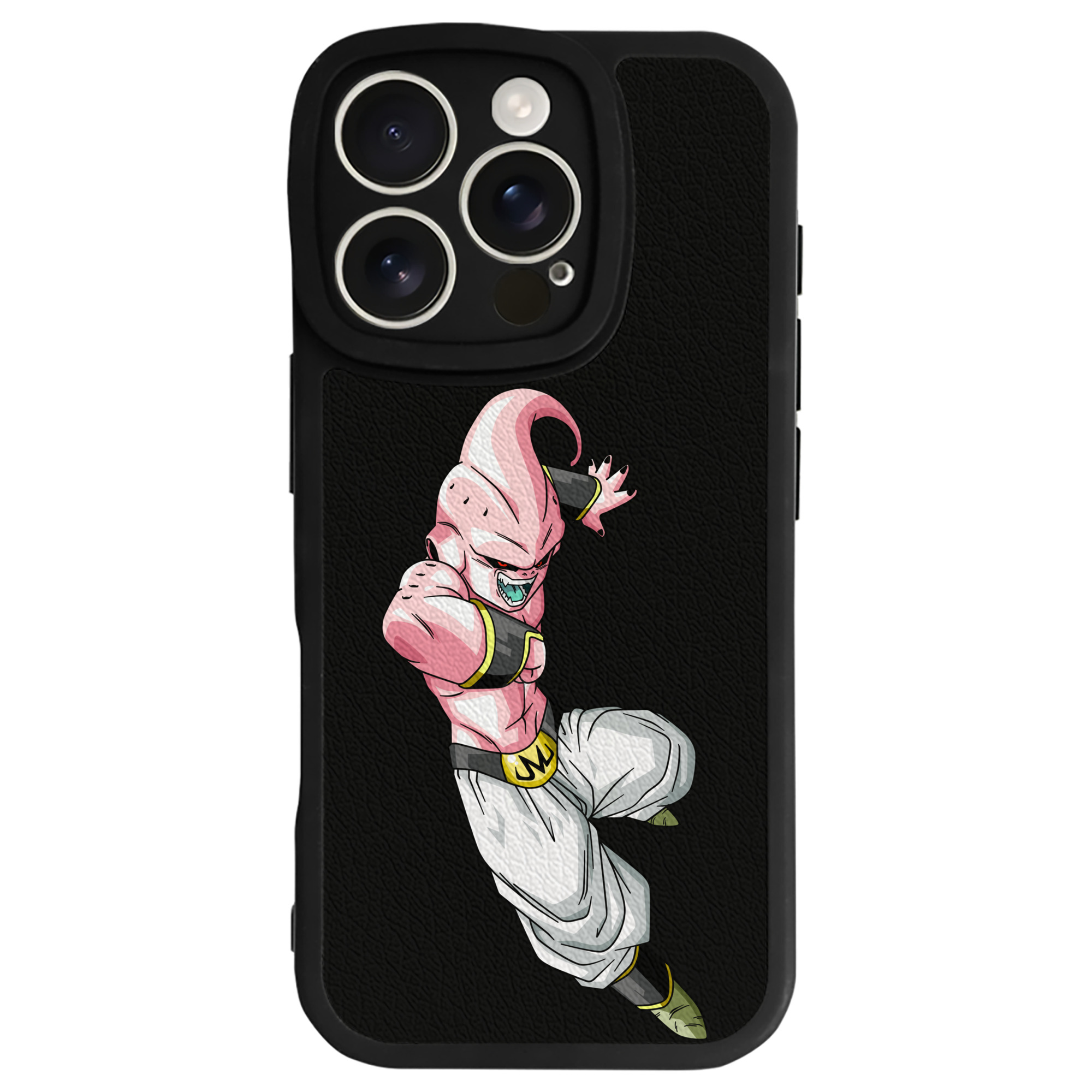 （画像用） ドラゴンボール 魔人ブウ DRAGON BALL Majin Buu 【iPhone 16シリーズ対応】シリコンスマホケース（レザー調） 材質：シリコン